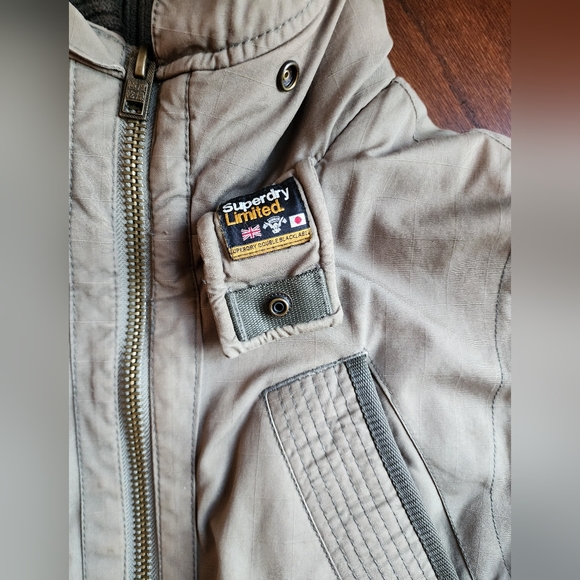 Superdry Limited Mens olive green winter coat - Picture 6 of 11